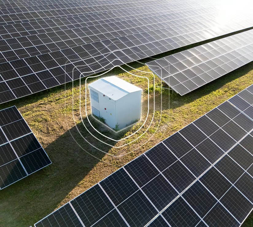 Solar panels with battery storage